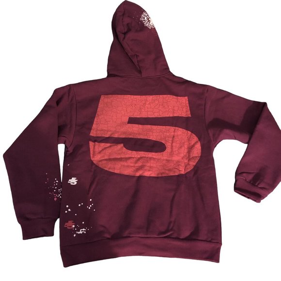 Sp5der Nocturnal Highway Hoodie Dark Purple